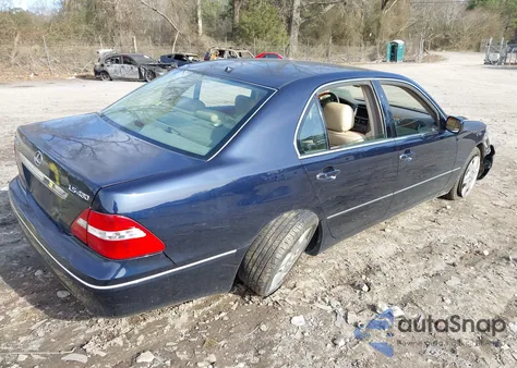 2004 Lexus Ls 430 z USA, uszkodzony, nr VIN JTHBN36FX40168384